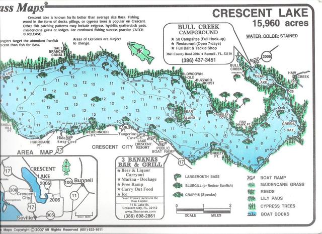 Map Crescent Lake
