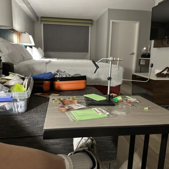 A dedicated fisher never rests