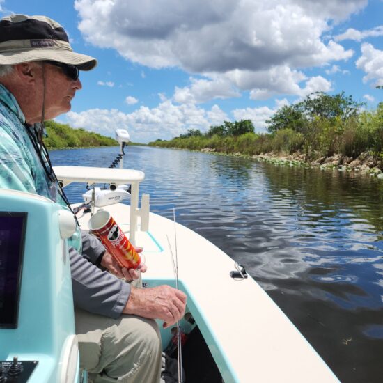 I told Steve not to feed the alligators